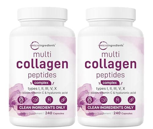 Micro Ingredients 2 Pack Multi Collagen Pills for Women & Men