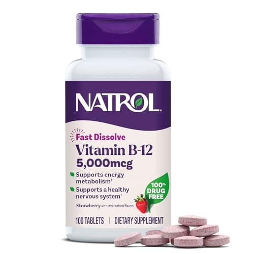 Natrol Vitamin B12 5000 mcg Fast Dissolve B12 Supplement