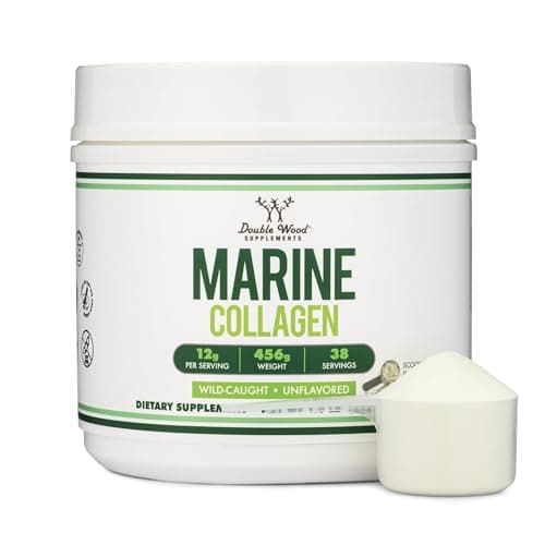 Double Wood Supplements Marine Collagen Powder (1 LB / 16 OZ…