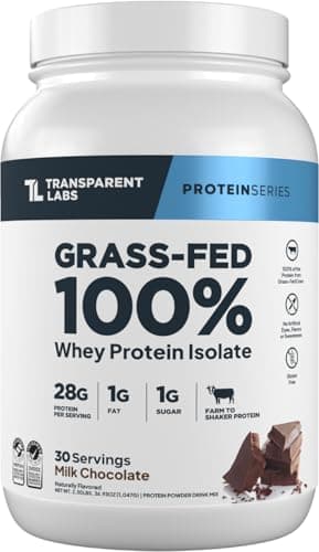 Transparent Labs Grass-Fed Whey Protein Isolate - Naturally…