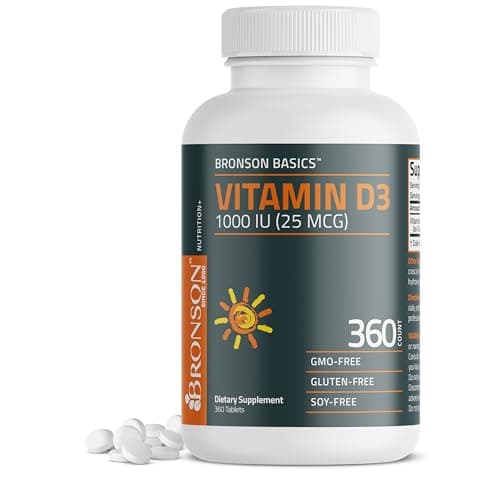 Bronson Vitamin D3 1000 IU (25mcg) Low Dose Vitamin D
