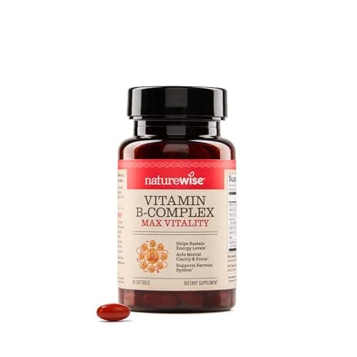 NatureWise Vitamin B Complex with Folic Acid Biotin B1 B2 B3…