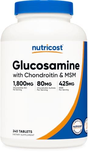 Nutricost Glucosamine 1800mg with Chondroitin & MSM