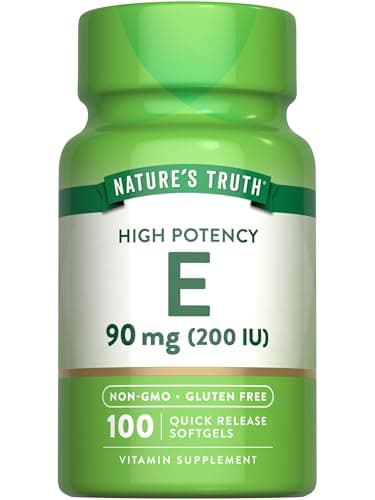 Nature's Truth Vitamin E Softgels | 200 IU | 100 Softgels…