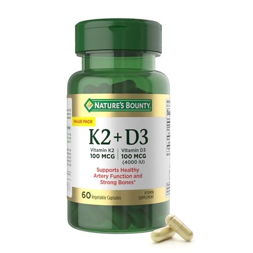 Nature’s Bounty Vitamin D3 K2 Supplement