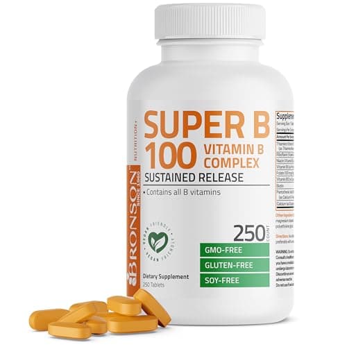 Bronson Super B 100 Vitamin B Complex Sustained Release…