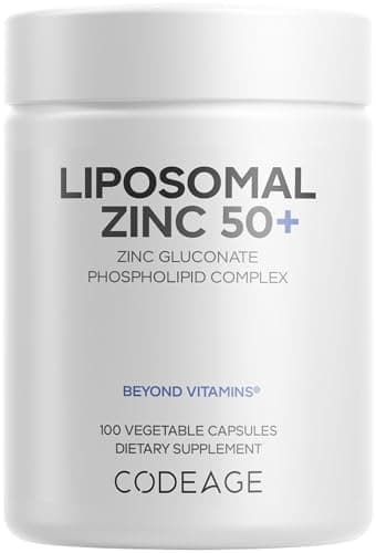 Codeage Liposomal Zinc Supplement – 3 Month Supply – One Per…