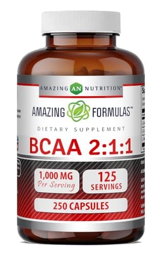 Amazing Formulas BCAA 2:1:1 1000 Mg Per Serving | Capsules…