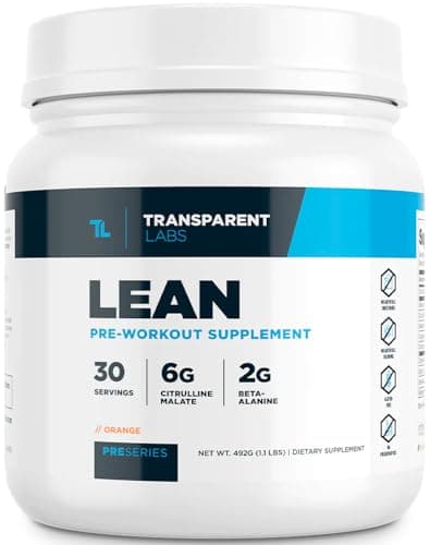 Transparent Labs Lean Pre-Workout - Body Recomposition Pre…