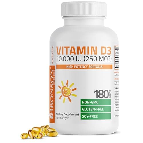 Bronson Vitamin D3 10,000 IU (250 mcg) High Potency - Supports…