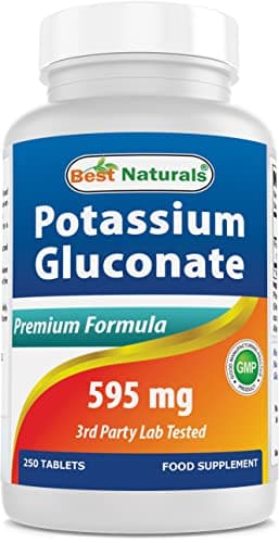 Best Naturals Potassium Gluconate Supplement 595 Mg Tablet