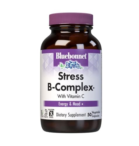 BlueBonnet Stress Vitamin B Complex for Women & Men - Daily…