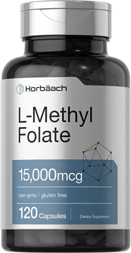 Horbäach L Methylfolate 15000 mcg | 120 Capsules | 15mg Methyl…