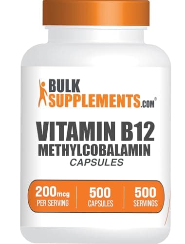BulkSupplements.com Vitamin B12 Methylcobalamin Capsules - B12…