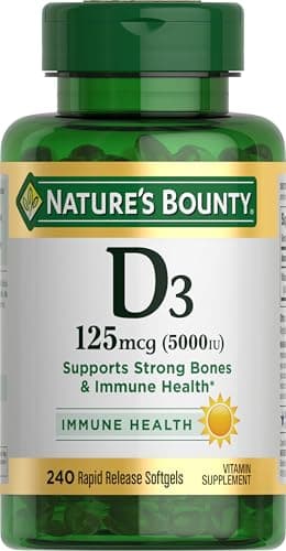 Nature's Bounty Vitamin D3 5000 IU Softgels