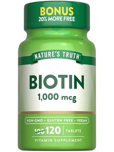 Nature's Truth Biotin 1000mcg | 120 Tablets | Vegan