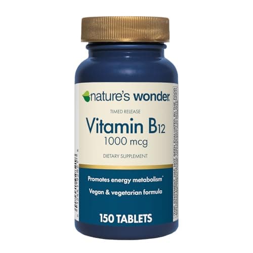 Nature's Wonder Vitamin B12 1000 mcg Timed Release Tablets…