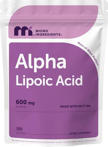 Micro Ingredients Alpha Lipoic Acid 600mg Per Serving