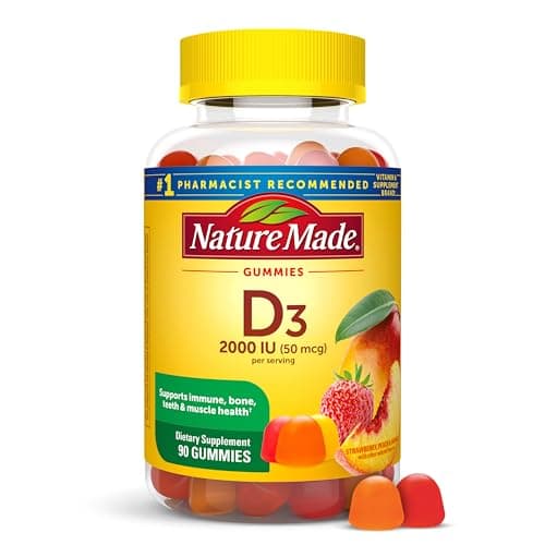 Nature Made Vitamin D3 2000 IU Per Serving Gummies