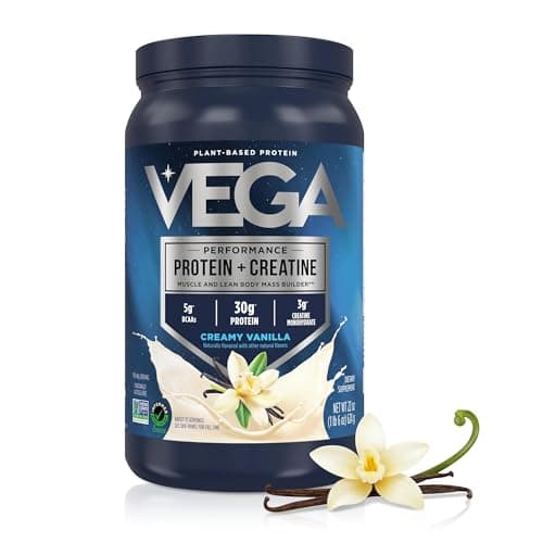 Vega Protein + Creatine – 30g Plant Based Protein Powder + 3g…