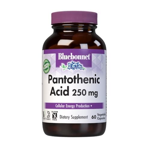 BlueBonnet Nutrition Pantothenic Acid 250 mg Daily Vitamin B5…