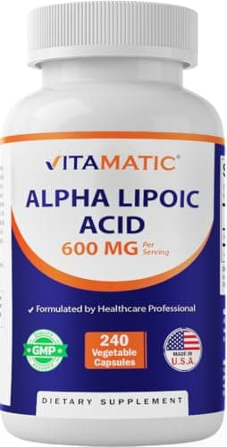 Vitamatic Alpha Lipoic Acid (ALA) 600mg Per Serving - 240…