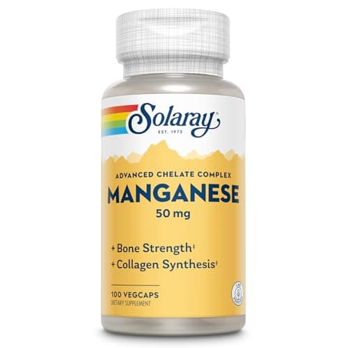 SOLARAY Manganese Supplement 50 mg - Essential Trace Minerals…