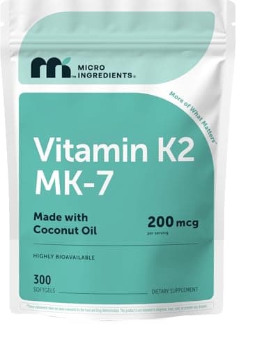 Micro Ingredients Vitamin K2 MK-7 200 mcg Per Serving