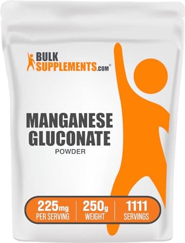 BulkSupplements.com Manganese Gluconate Powder - Manganese…