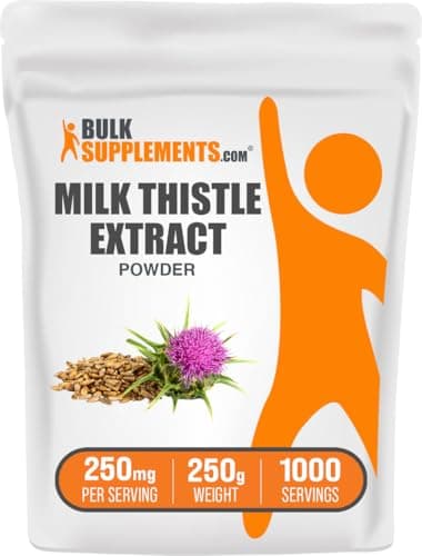 BulkSupplements.com Milk Thistle Extract Powder - Herbal…