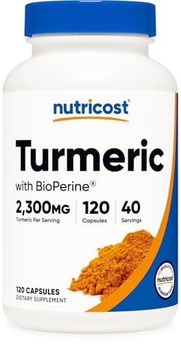 Nutricost Turmeric Curcumin with BioPerine and 95%…