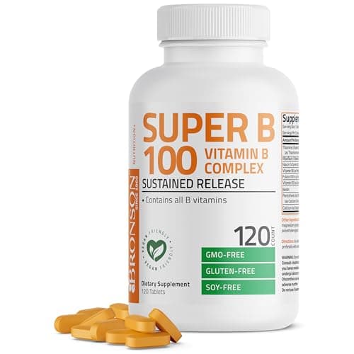 Bronson Super B100 Vitamin B Complex Sustained Release…