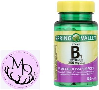 Spring Valley Vitamin B1 Tablets Dietary Supplement