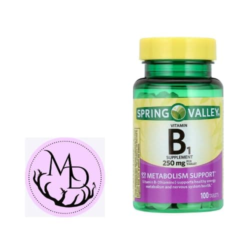 Spring Valley Vitamin B1 Tablets Dietary Supplement
