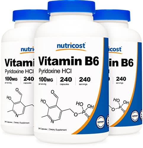 Nutricost Vitamin B6 (Pyridoxine HCl) 100mg