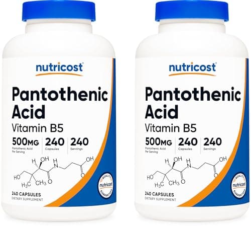 Nutricost Pantothenic Acid (Vitamin B5) 500mg