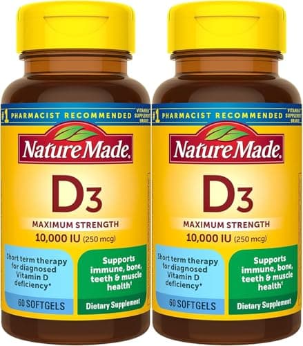 Nature Made Maximum Strength Vitamin D3 10000 IU (250 mcg)