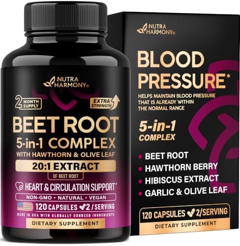 Beet Root Capsules - Healthy Blood Pressure Support…