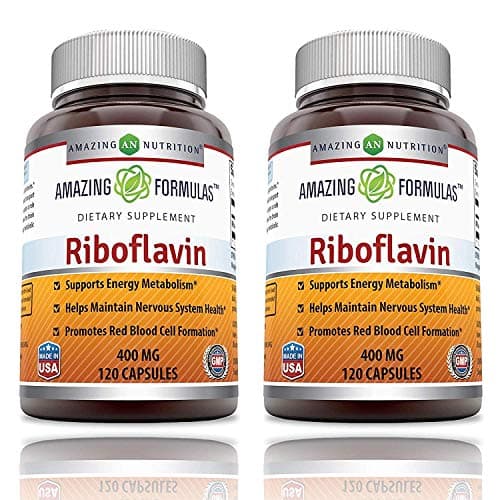 Amazing Formulas Riboflavin 400 mg Capsules | Vitamin B2…