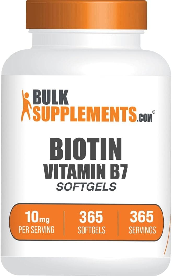 BulkSupplements.com Biotin 10000mcg Softgels - Vitamin B7