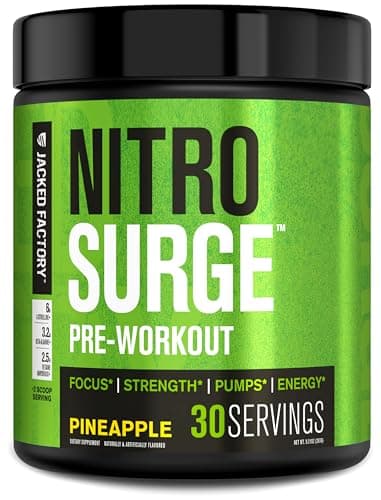 Jacked Factory NITROSURGE Pre Workout Supplement - Endless…
