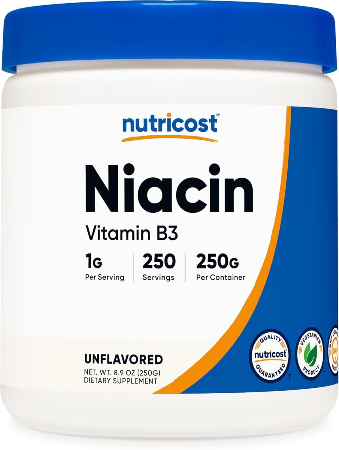 Nutricost Niacin Vitamin B3 Powder 250 Grams - 1G Per Serving…