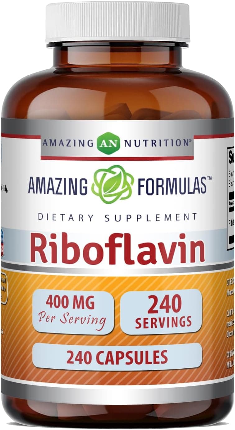 Amazing Formulas Riboflavin 400 mg Capsules | Vitamin B2…