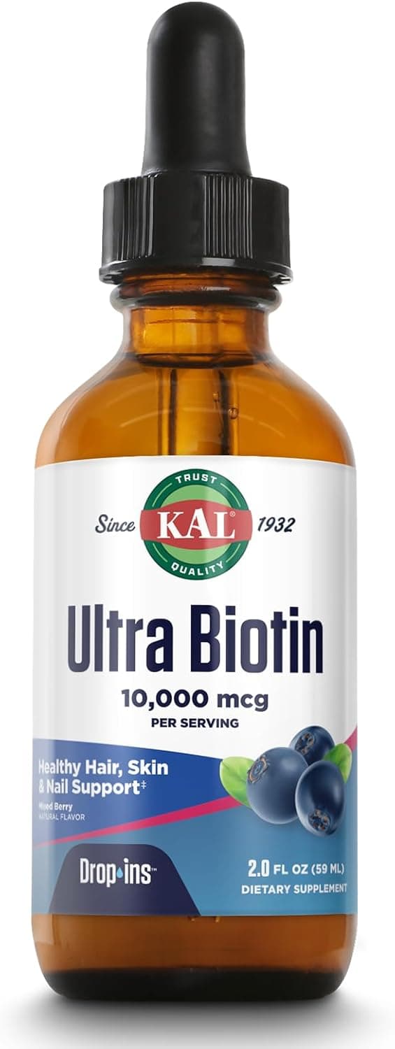 KAL Ultra Biotin 10000mcg DropIns - Liquid Biotin Drops…