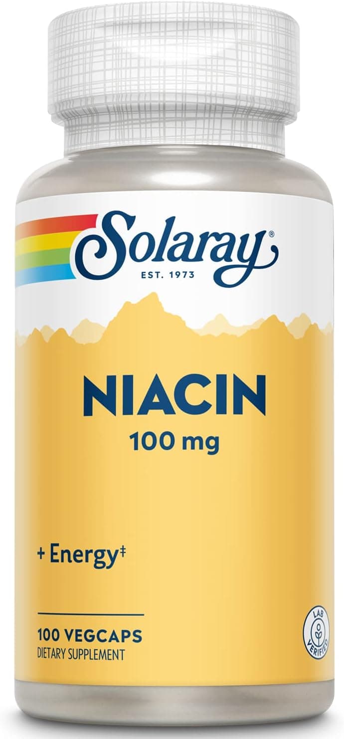 Solaray Niacin 100mg - Vitamin B3 Niacin Supplement for Women…