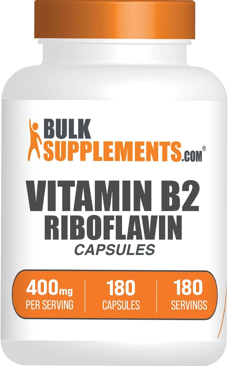 BulkSupplements.com Riboflavin Capsules - Vitamin B2 400 mg