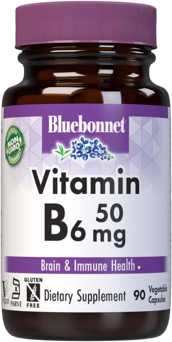 Bluebonnet Nutrition Vitamin B6 50mg Energy Vitamins for Women…