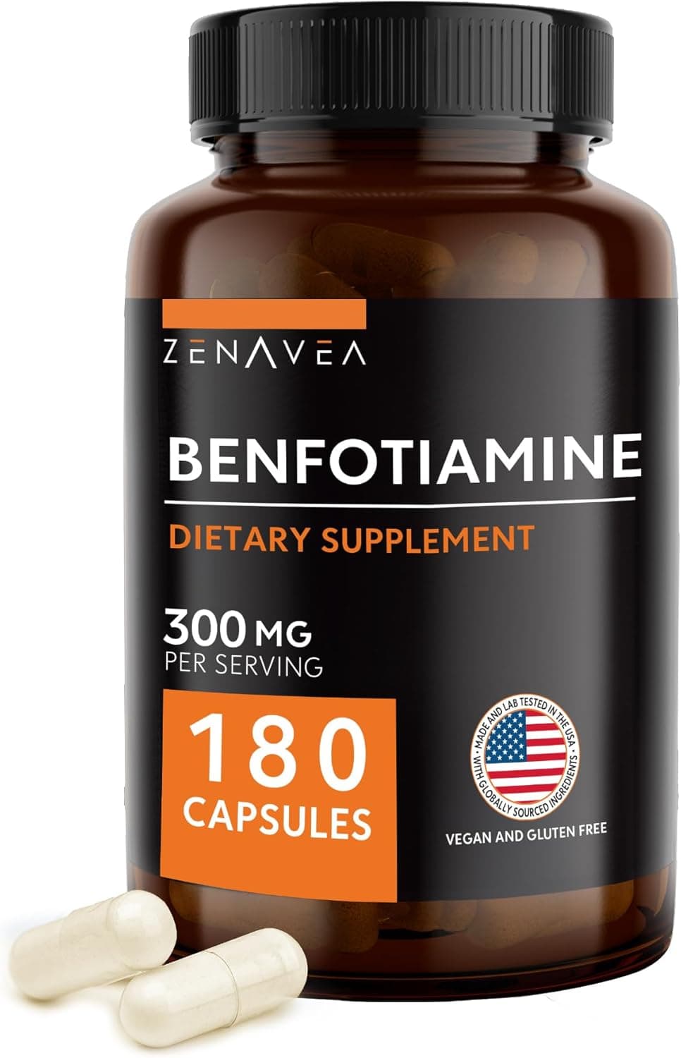 Benfotiamine 300mg - Benfotiamine b1-180 Capsules (3 Months…