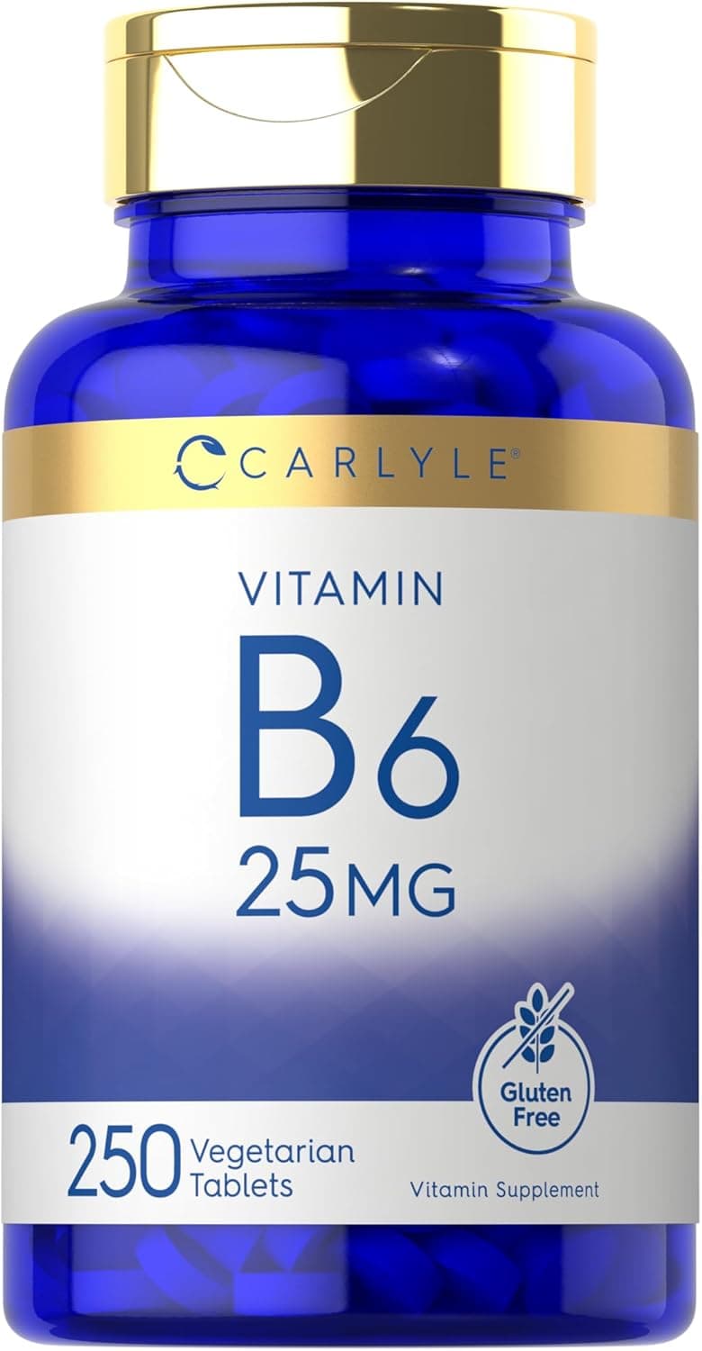 Carlyle Vitamin B6 25 mg | 250 Tablets | as Pyridoxine…