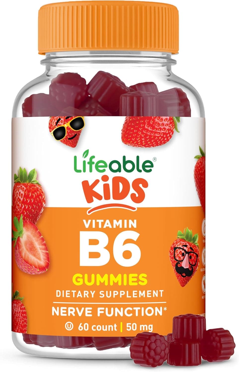 Lifeable Vitamin B6 Gummies for Kids | Great Tasting B6…